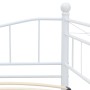 Estructura de cama de acero blanco 180x200/90x200 cm de vidaXL, Camas y somieres - Ref: Foro24-285308, Precio: 205,12 €, Desc...