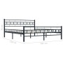 Estructura de cama de acero negra 180x200 cm de vidaXL, Camas y somieres - Ref: Foro24-285280, Precio: 149,47 €, Descuento: %