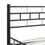 Estructura de cama de acero negra 140x200 cm de vidaXL, Camas y somieres - Ref: Foro24-285278, Precio: 127,56 €, Descuento: %