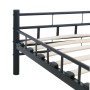 Estructura de cama de acero negra 140x200 cm de vidaXL, Camas y somieres - Ref: Foro24-285278, Precio: 127,56 €, Descuento: %