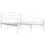 Estructura de cama metal blanco 120x200 cm de vidaXL, Camas y somieres - Ref: Foro24-285302, Precio: 137,64 €, Descuento: %