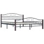Estructura de cama de metal negro 200x200 cm de vidaXL, Camas y somieres - Ref: Foro24-285296, Precio: 153,37 €, Descuento: %