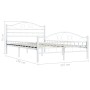 Estructura de cama metal blanco 120x200 cm de vidaXL, Camas y somieres - Ref: Foro24-285302, Precio: 137,64 €, Descuento: %
