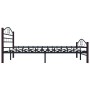 Estructura de cama de metal negro 200x200 cm de vidaXL, Camas y somieres - Ref: Foro24-285296, Precio: 153,37 €, Descuento: %