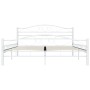Estructura de cama de metal blanco 200x200 cm de vidaXL, Camas y somieres - Ref: Foro24-285306, Precio: 146,59 €, Descuento: %