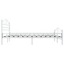 Estructura de cama de metal blanco 200x200 cm de vidaXL, Camas y somieres - Ref: Foro24-285306, Precio: 146,59 €, Descuento: %