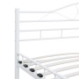 Estructura de cama de metal blanco 200x200 cm de vidaXL, Camas y somieres - Ref: Foro24-285306, Precio: 146,59 €, Descuento: %
