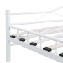 Estructura de cama de metal blanco 200x200 cm de vidaXL, Camas y somieres - Ref: Foro24-285306, Precio: 146,59 €, Descuento: %