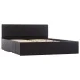 Black synthetic leather hydraulic trundle bed 140x200 cm by vidaXL, Beds and slatted bases - Ref: Foro24-285513, Price: 377,2...