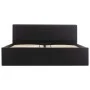 Black synthetic leather hydraulic trundle bed 140x200 cm by vidaXL, Beds and slatted bases - Ref: Foro24-285513, Price: 377,2...