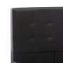 Black synthetic leather hydraulic trundle bed 140x200 cm by vidaXL, Beds and slatted bases - Ref: Foro24-285513, Price: 377,2...