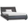 Estructura de cama con LED cuero sintético gris 100x200 cm de vidaXL, Camas y somieres - Ref: Foro24-285739, Precio: 278,34 €...