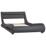 Estructura de cama con LED cuero sintético gris 100x200 cm de vidaXL, Camas y somieres - Ref: Foro24-285739, Precio: 278,34 €...