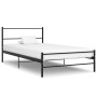 Estructura de cama de metal negro 90x200 cm de vidaXL, Camas y somieres - Ref: Foro24-286496, Precio: 76,18 €, Descuento: %