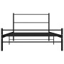 Estructura de cama de metal negro 90x200 cm de vidaXL, Camas y somieres - Ref: Foro24-286496, Precio: 76,18 €, Descuento: %