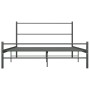 Estructura de cama de metal gris 160x200 cm de vidaXL, Camas y somieres - Ref: Foro24-286495, Precio: 107,90 €, Descuento: %
