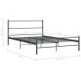 Estructura de cama de metal gris 160x200 cm de vidaXL, Camas y somieres - Ref: Foro24-286495, Precio: 107,90 €, Descuento: %