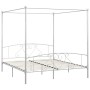 Estructura de cama con dosel metal blanco 180x200 cm de vidaXL, Camas y somieres - Ref: Foro24-284431, Precio: 179,21 €, Desc...