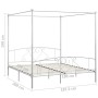 Estructura de cama con dosel metal blanco 180x200 cm de vidaXL, Camas y somieres - Ref: Foro24-284431, Precio: 179,21 €, Desc...
