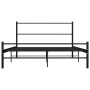 Estructura de cama de metal negro 140x200 cm de vidaXL, Camas y somieres - Ref: Foro24-286497, Precio: 109,47 €, Descuento: %