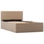 Cama canapé hidráulica cuero sintético capuchino 100x200 cm de vidaXL, Camas y somieres - Ref: Foro24-285529, Precio: 289,41 ...