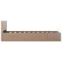 Cama canapé hidráulica cuero sintético capuchino 100x200 cm de vidaXL, Camas y somieres - Ref: Foro24-285529, Precio: 289,41 ...