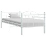 Estructura de cama de metal blanco 90x200 cm de vidaXL, Camas y somieres - Ref: Foro24-286136, Precio: 104,82 €, Descuento: %
