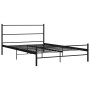 Estructura de cama de metal negro 160x200 cm de vidaXL, Camas y somieres - Ref: Foro24-286498, Precio: 118,66 €, Descuento: %