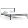 Estructura de cama de metal gris 140x200 cm de vidaXL, Camas y somieres - Ref: Foro24-286494, Precio: 98,32 €, Descuento: %