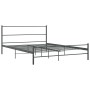Estructura de cama de metal gris 140x200 cm de vidaXL, Camas y somieres - Ref: Foro24-286494, Precio: 98,32 €, Descuento: %