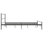 Estructura de cama de metal gris 140x200 cm de vidaXL, Camas y somieres - Ref: Foro24-286494, Precio: 98,32 €, Descuento: %