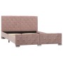 Estructura de cama de terciopelo rosa 140x200 cm de vidaXL, Camas y somieres - Ref: Foro24-286826, Precio: 331,00 €, Descuent...