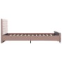 Estructura de cama de terciopelo rosa 140x200 cm de vidaXL, Camas y somieres - Ref: Foro24-286826, Precio: 331,00 €, Descuent...