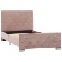 Estructura de cama de terciopelo rosa 90x200 cm de vidaXL, Camas y somieres - Ref: Foro24-286823, Precio: 242,54 €, Descuento: %