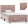 Estructura de cama de terciopelo rosa 90x200 cm de vidaXL, Camas y somieres - Ref: Foro24-286823, Precio: 242,54 €, Descuento: %