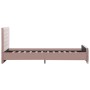 Estructura de cama de terciopelo rosa 90x200 cm de vidaXL, Camas y somieres - Ref: Foro24-286823, Precio: 242,54 €, Descuento: %
