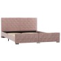 Estructura de cama de terciopelo rosa 160x200 cm de vidaXL, Camas y somieres - Ref: Foro24-286827, Precio: 357,47 €, Descuent...
