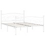 Estructura de cama con somier metal blanco 180x200 cm de vidaXL, Camas y somieres - Ref: Foro24-284452, Precio: 155,04 €, Des...