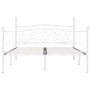 Estructura de cama con somier metal blanco 180x200 cm de vidaXL, Camas y somieres - Ref: Foro24-284452, Precio: 155,04 €, Des...