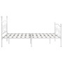 Estructura de cama con somier metal blanco 180x200 cm de vidaXL, Camas y somieres - Ref: Foro24-284452, Precio: 155,04 €, Des...