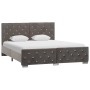 Estructura de cama de terciopelo gris 140x200 cm de vidaXL, Camas y somieres - Ref: Foro24-286832, Precio: 334,75 €, Descuent...