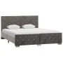 Estructura de cama de terciopelo gris 140x200 cm de vidaXL, Camas y somieres - Ref: Foro24-286832, Precio: 315,99 €, Descuent...