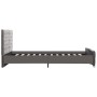 Estructura de cama de terciopelo gris 140x200 cm de vidaXL, Camas y somieres - Ref: Foro24-286832, Precio: 334,75 €, Descuent...