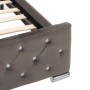 Estructura de cama de terciopelo gris 140x200 cm de vidaXL, Camas y somieres - Ref: Foro24-286832, Precio: 334,75 €, Descuent...