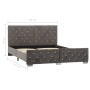 Estructura de cama de terciopelo gris 140x200 cm de vidaXL, Camas y somieres - Ref: Foro24-286832, Precio: 334,75 €, Descuent...