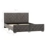 Estructura de cama de terciopelo gris 140x200 cm de vidaXL, Camas y somieres - Ref: Foro24-286832, Precio: 315,99 €, Descuent...