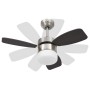 Ventilador de techo con luz con mando marrón oscuro 76 cm de vidaXL, Ventiladores de techo - Ref: Foro24-51493, Precio: 115,2...