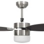 Ventilador de techo con luz con mando marrón oscuro 76 cm de vidaXL, Ventiladores de techo - Ref: Foro24-51493, Precio: 115,2...