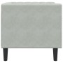 Sillón Chesterfield de terciopelo gris claro en Sofás | Comprar online en Foru.es