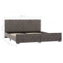 Estructura de cama de terciopelo gris 180x200 cm de vidaXL, Camas y somieres - Ref: Foro24-286834, Precio: 319,28 €, Descuent...